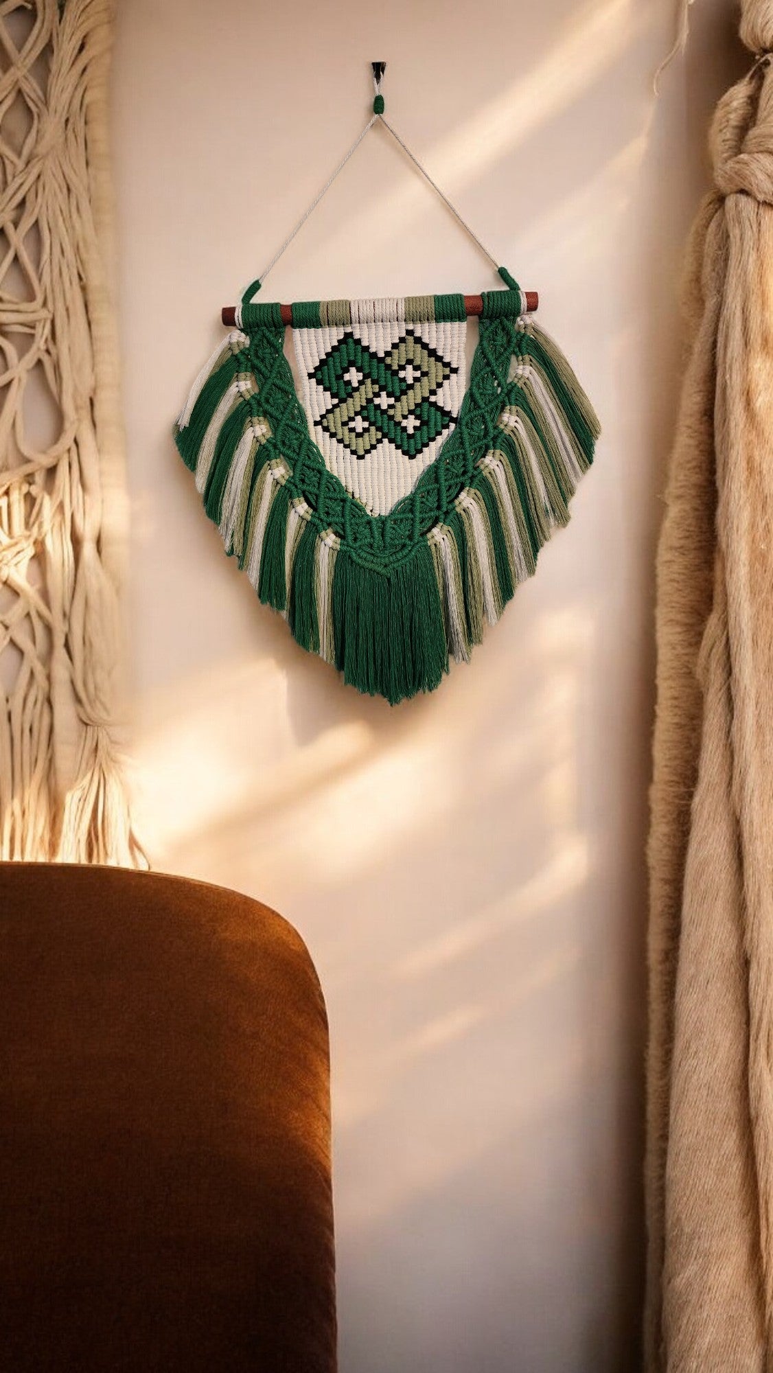 Celtic Macrame' Wall Hanging Boho Decor