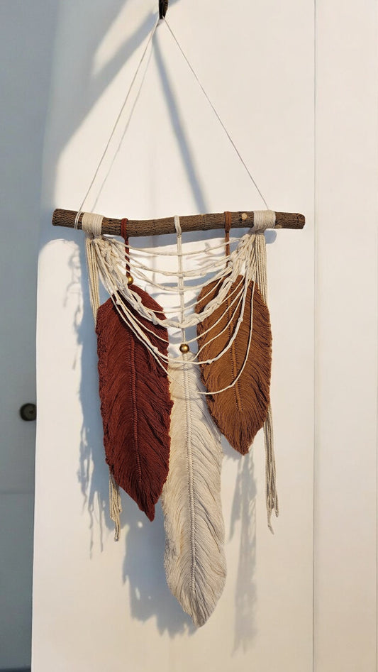 Macrame' Leaf Wall Hanging