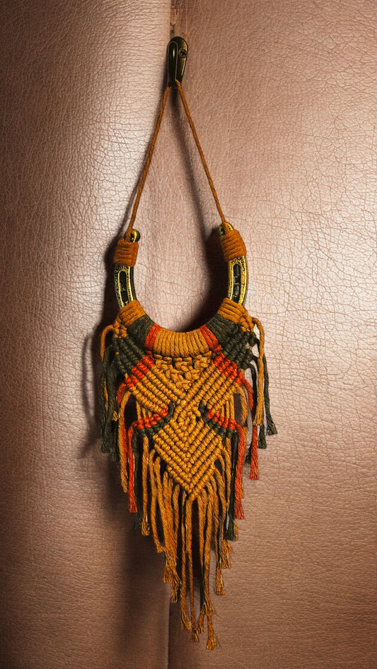 Horseshoe Macrame' Wall Hanging