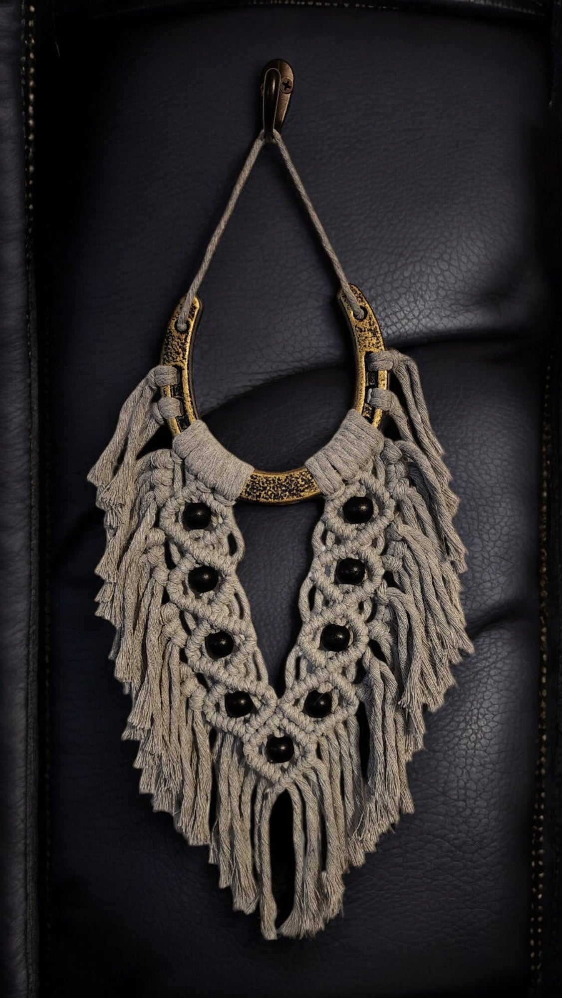 Horseshoe Macrame' Wall Hanging