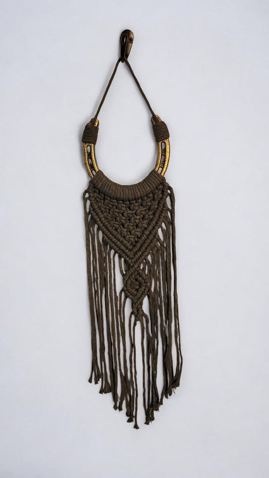 Horseshoe Macrame' Wall Hanging